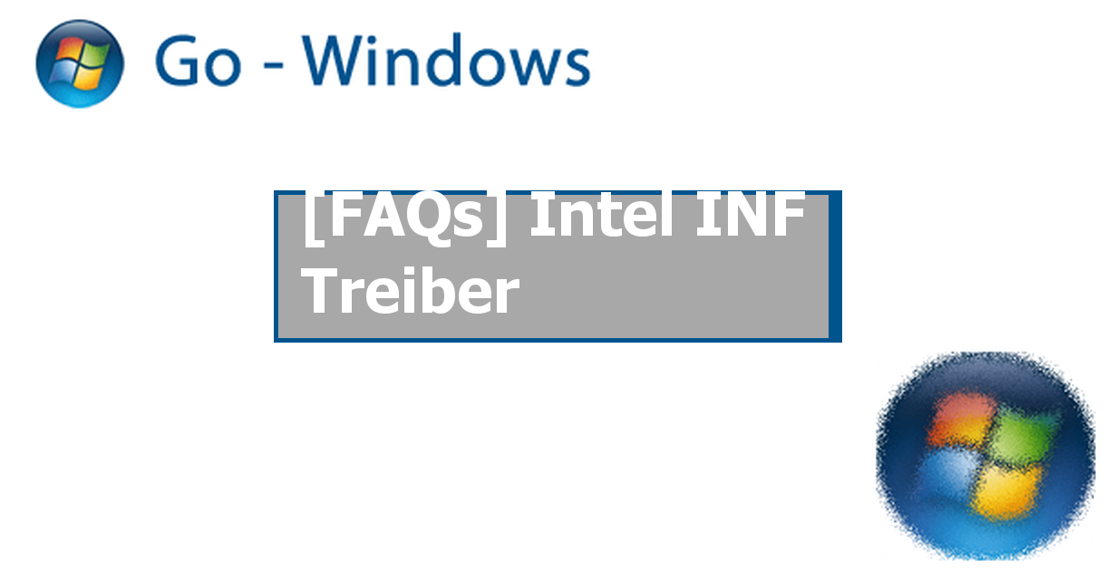 Intel inf installation что это