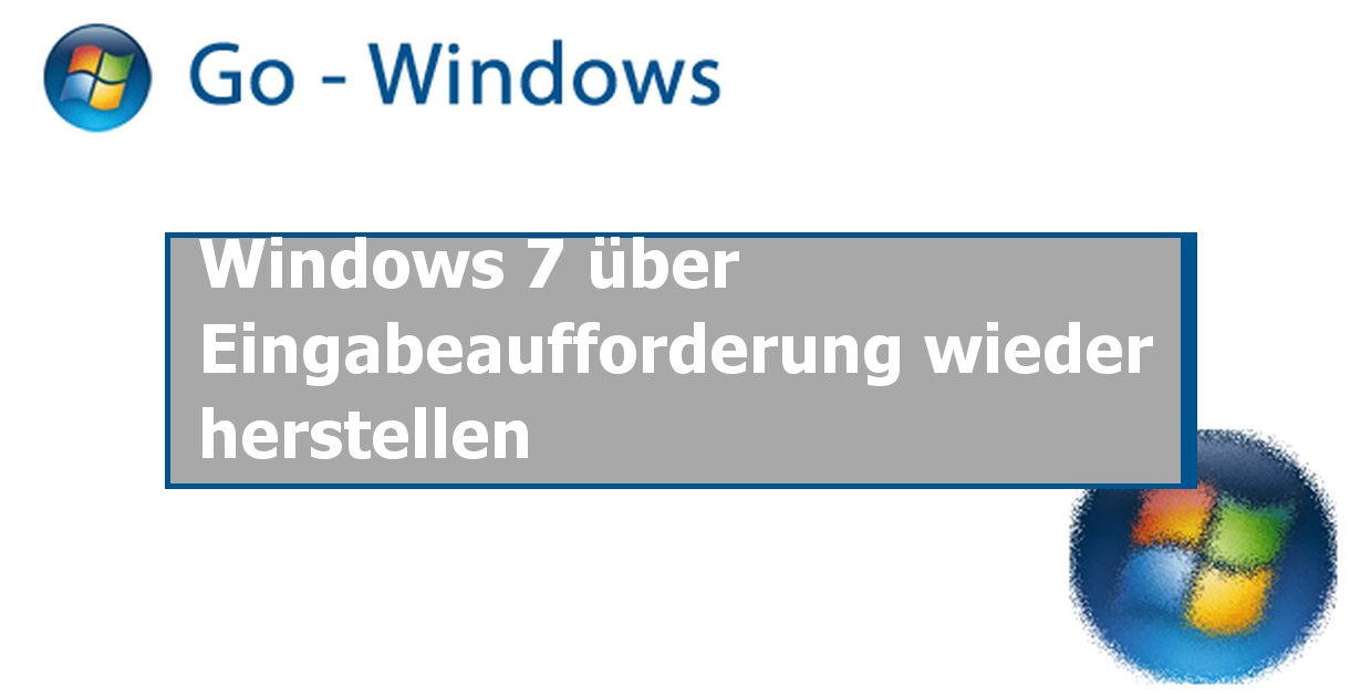 Starten Systemwiederherstellung Eingabeaufforderung Windows Vista