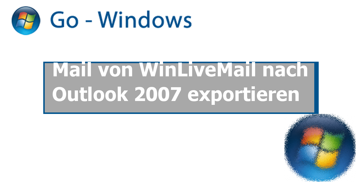 Windows Mail Konten Sichern Vista