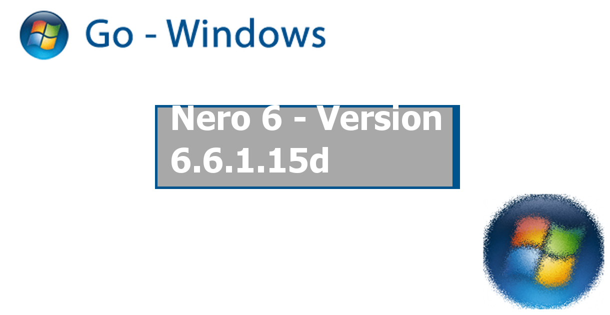 nero 6 for windows 7